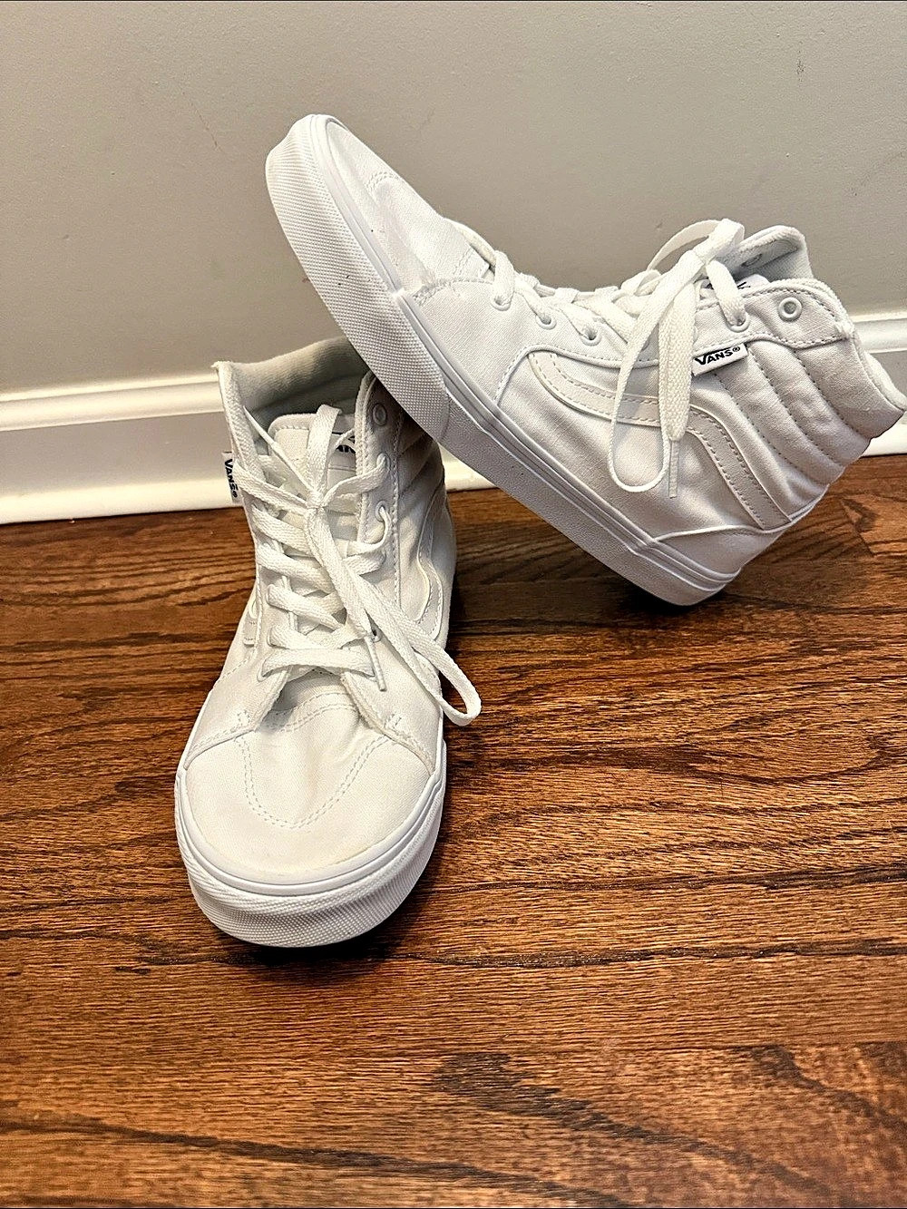 Vans Sk8-Hi High Top Sneakers White US 6
